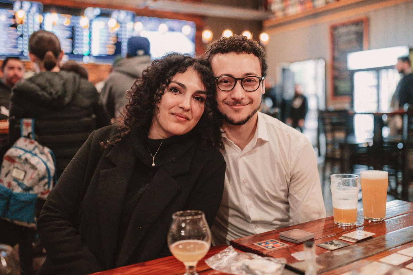 Ileana and Tristan at a birthday dinner