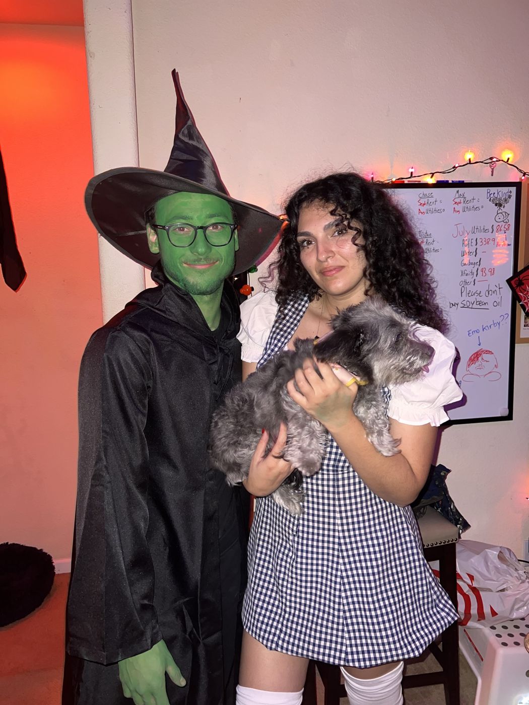 Tristan and Ileana in Halloween costumes