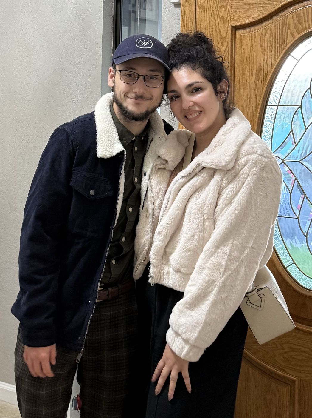 Tristan and Ileana dressed up for a night out