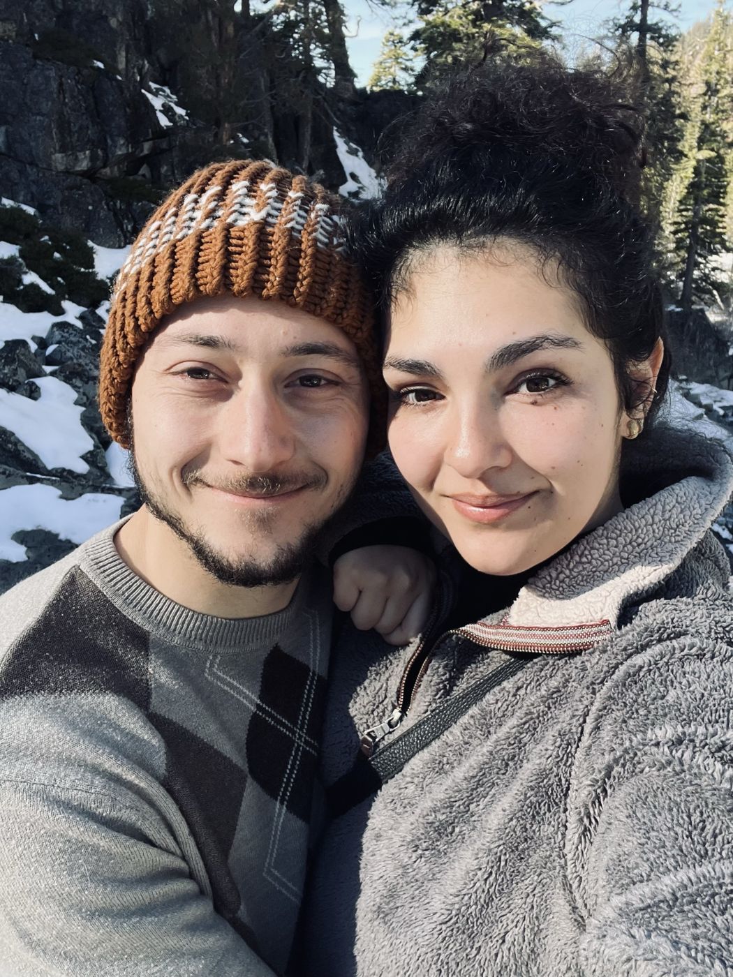 Tristan and Ileana in the snow
